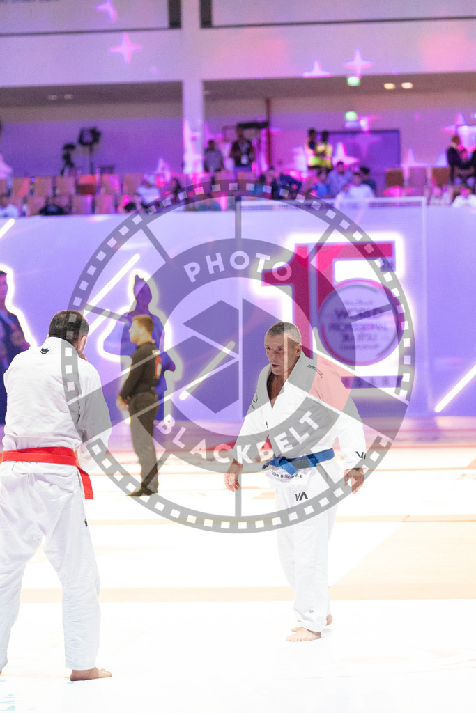 20231106PBB2585 | Fighters compete during the AJP World Master Championship in the Mubadala Arena in Abu Dhabi, Arab United Emirates, on November 6, 2023.