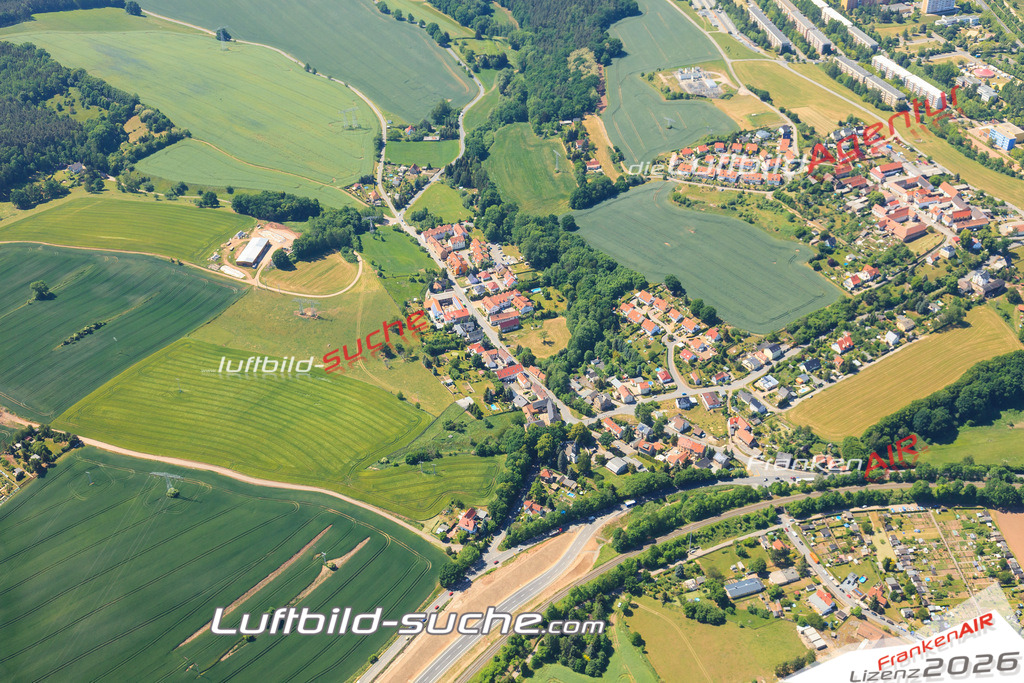 Luftbild von  Gera - Luftaufnahme wurde 2015 von https://frankenair.de mittels Flugzeug (keine Drohne) erstellt - die Geschenkidee