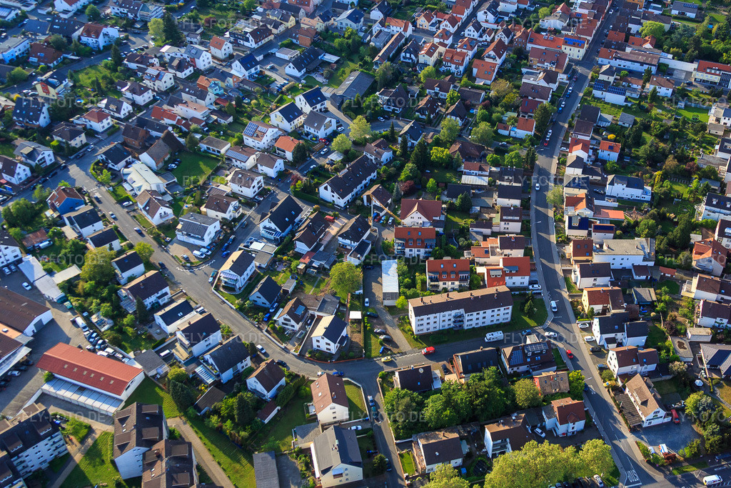Luftbild: Bergstr in Pfungstadt im Bundesland Hessen in Deutschland. Foto: IMG_088425.jpg vom 17.05.2016 durch Werner Riehm/FLY-FOTO.de