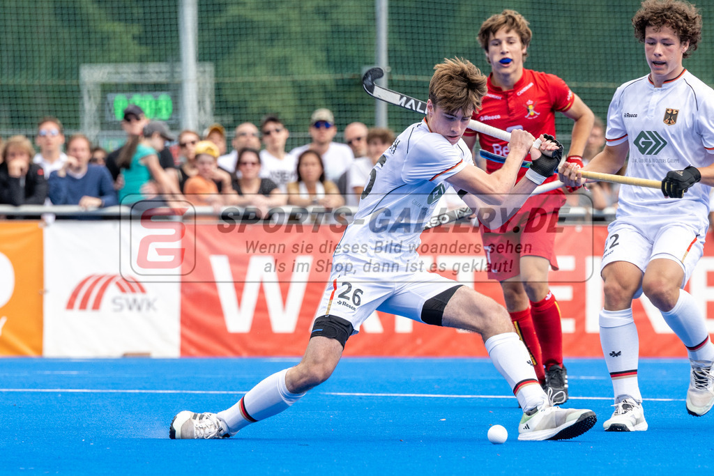 SFE_20230716_0359 | EuroHockey EM U18 Boys Final Belgium vs Germany am 16.07.2023 in Krefeld (Gerd-Wellen-Hockeyanlage), Photo: Stephan Fehrmann 2023 (Sports-Gallery)