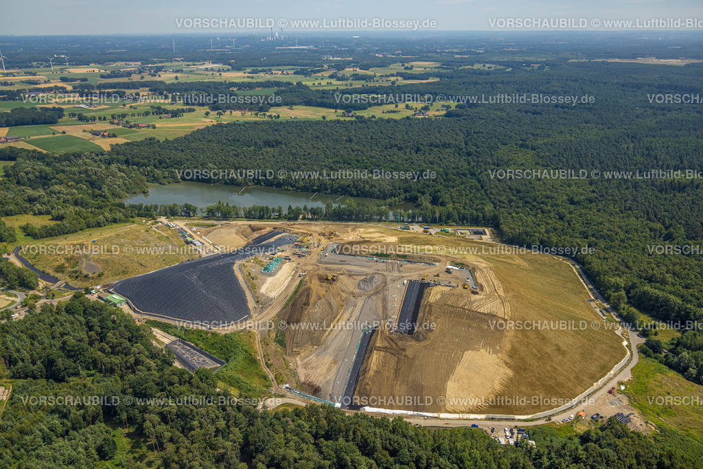 Schermbeck220703863 | Luftbild, Mühlenberg Gelände der Nottenkämper GmbH, Sonderabfalldeponie Hünxe-Schermback, Gahlen, Schermbeck, Ruhrgebiet, Nordrhein-Westfalen, Deutschland