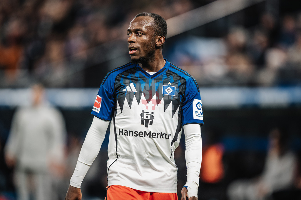 Fußball | Männer | Saison 2025/2026 | 1. Fußball-Bundesliga | 17. Spieltag | Hamburger SV vs. Bayer 04 Leverkusen | 04.03.2026 | Jean-Luc Dompe (#7, HSV)