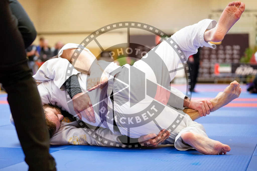 20240203PBB07020 | Fighters compete during the Brazilian Jiu-Jitsu Championship of the AJP Tour in Maintal by Frankfurt am Main, Germany, on February 2, 2024.