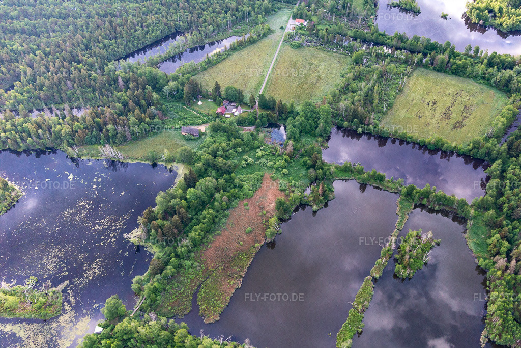 Luftbild: Moorseen Pfrungener- Burgweiler Ried im Ortsteil Pfrungen in Wilhelmsdorf im Bundesland Baden-Württemberg in Deutschland. Foto: IMG_131896.jpg vom 26.05.2022 durch Werner Riehm/FLY-FOTO.deRiedwirtschaft