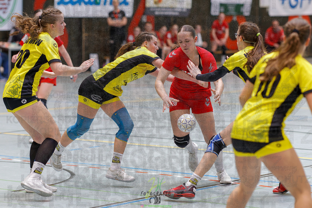 Hessenmeisterschaft wJC - Finale; HSG Kleenheim - HSG Weiterstadt/ Braunsh.Worf. | Hessenmeisterschaft wJC - Finale; HSG Kleenheim - HSG Weiterstadt/ Braunsh.Worf. am 22.03.2025 in Biedenkopf (Sporthalle Lahntalschule)Photo © 2025 - Jörg Heinrich - Realisiert mit Pictrs.com