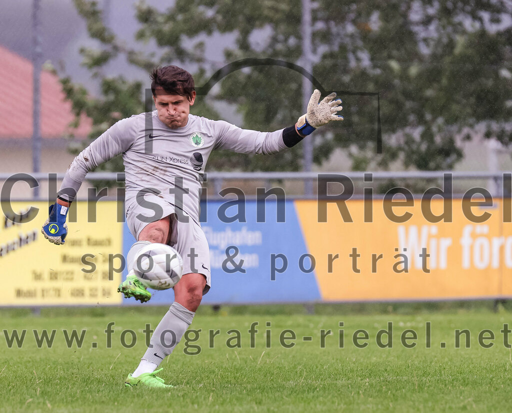 2023-08-06_046_SC_Kirchasch_gegen_SV_Eichenried | Bockhorn, Deutschland, 06.08.2023:
Fußball, Kreisliga 2023 / 2024, 2. Spieltag, SC Kirchasch gegen SV Eichenried, Endergebnis: 3:1

Torwart Taygun Yildiz  (SV Eichenried, #29)

Foto: Christian Riedel / fotografie-riedel.net