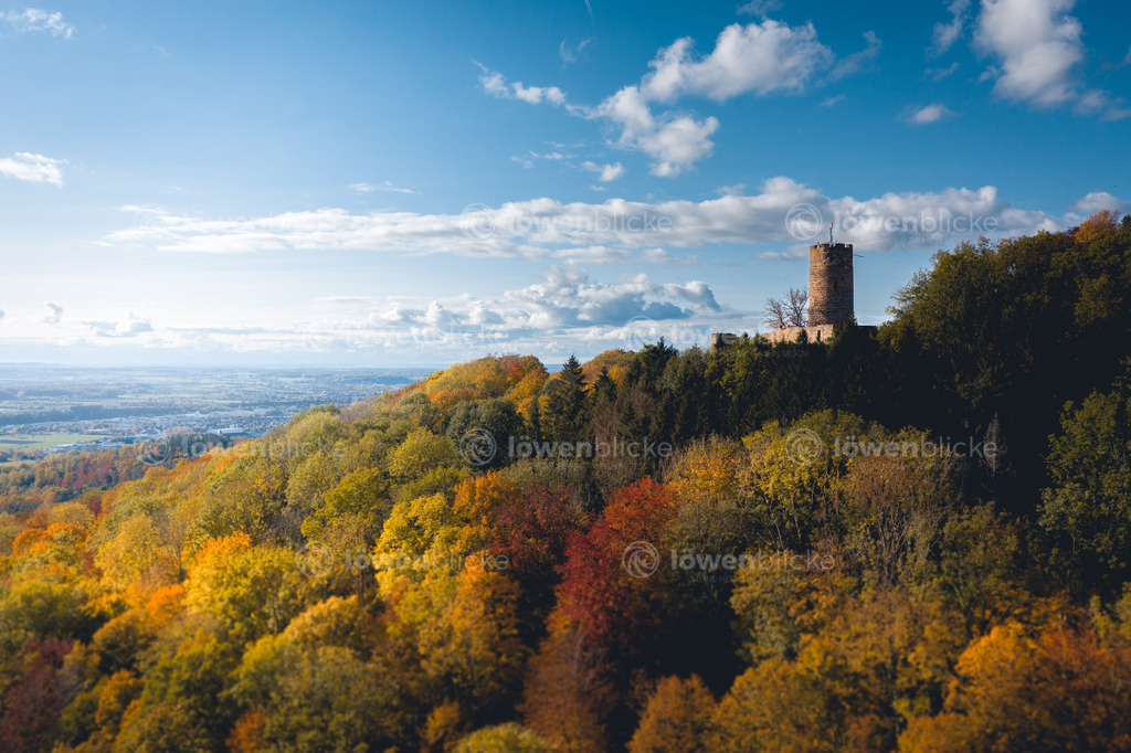 Burg Staufeneck bei Salach im Herbst | löwenblicke | shop