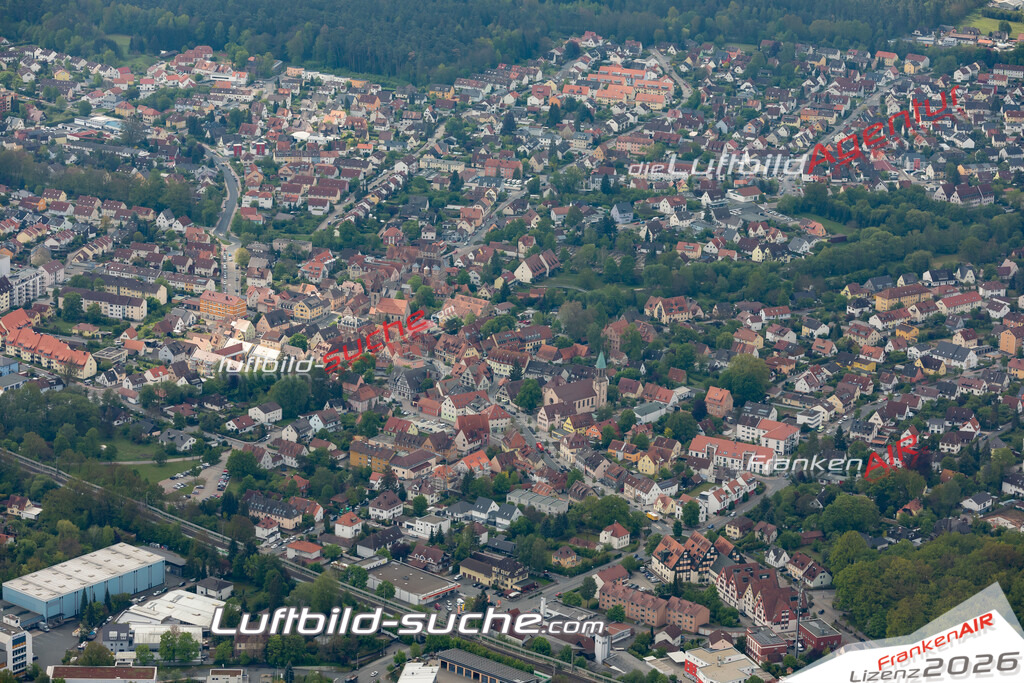 aktuelles Luftbild von  Feucht  - Luftaufnahme wurde 2019 von https://frankenair.de mittels Flugzeug (keine Drohne) erstellt.