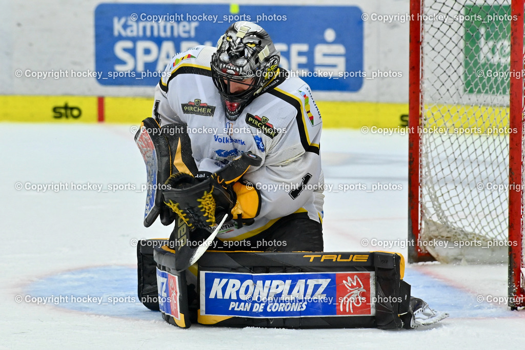 EC IDM Wärmepumpen VSV vs. HC Pustertal 8.10.2023 | #1 SMITH Jacob HC Pustertal, EC IDM Wärmepumpen VSV vs. HC Pustertal 8.10.2023, EC IDM Wärmepumpen VSV vs. HC Pustertal am 08.10.2023 in Villach (Stadthalle Villach), Austria, (Photo by Bernd Stefan)