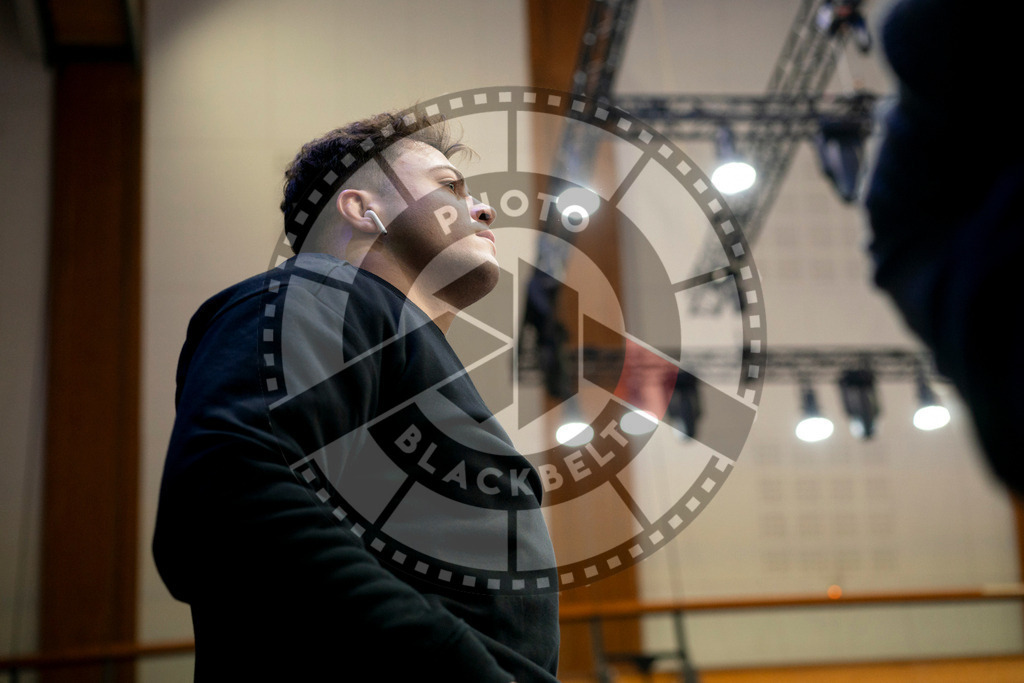 20240124PBB00951 | Fighters compete during the second day of the IBJJF European Championship in Paris, France, on January 24, 2024.