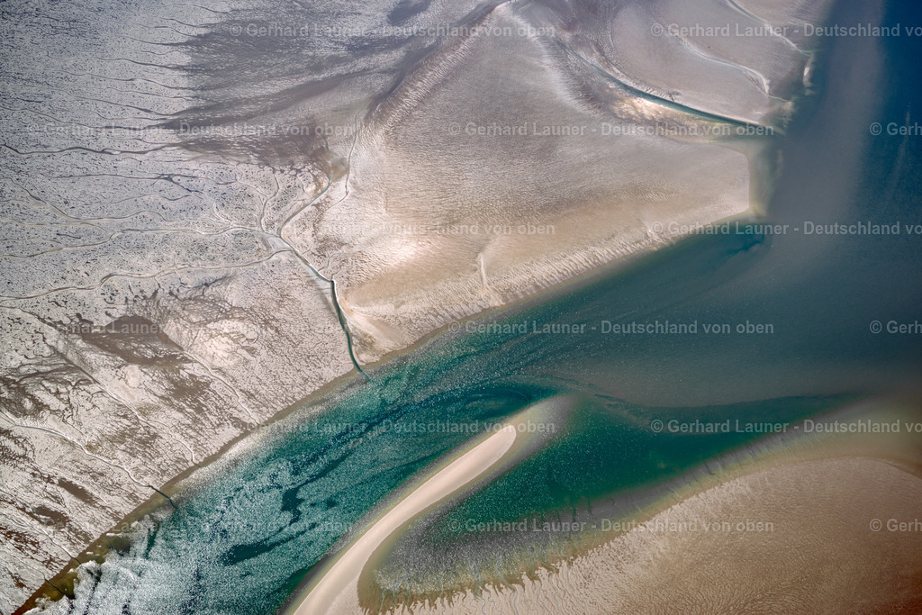 3801597 | Wattstrukturen bei Hallig Südfall, Nationalpark Schleswig-Holsteinisches Wattenmeer