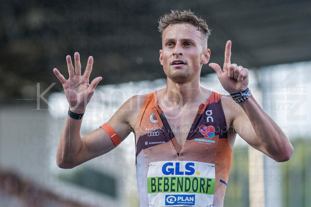 Deutsche Leichtathletik-Meisterschaften; Bochum-Wattenscheid, 25.07.2026 | 7 deutsche Meistertitel: Karl Bebendorf (Dresdner SC 1898), 3000m Hindernis; Deutsche Leichtathletik-Meisterschaften am 25.07.2026 im Lorheide-Stadion, Bochum-Wattenscheid (Nordrhein-Westfalen).
