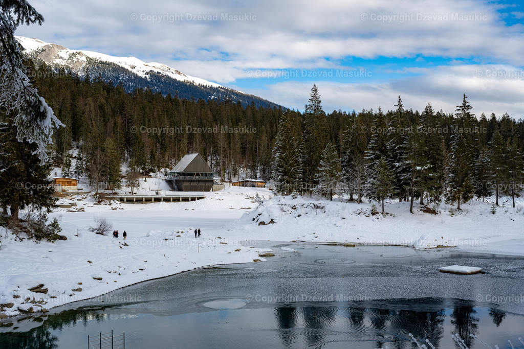 Caumasee | Spaziergang im Winter am Caumasee - Realisiert mit Pictrs.com
