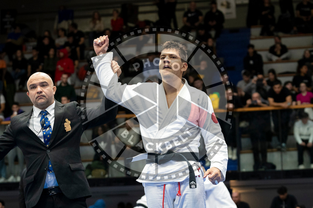 20240123PBB02323 | Fighters compete during the second day of the IBJJF European Championship in Paris, France, on January 23, 2024.