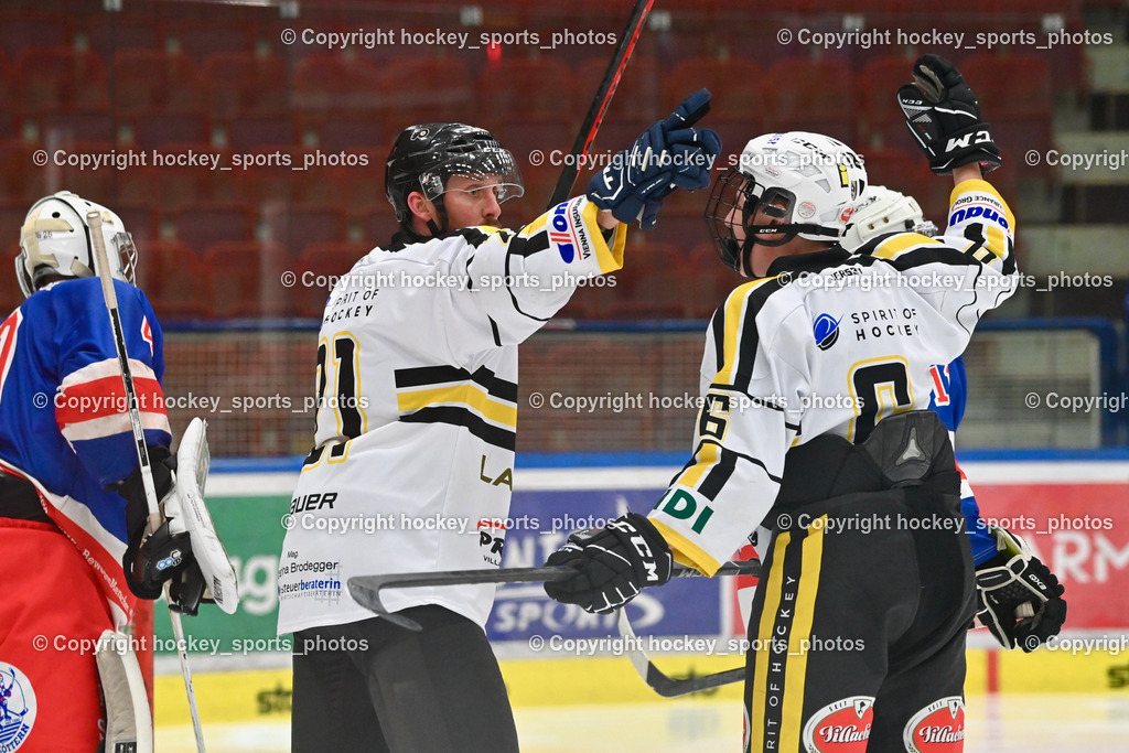 Carinthian Team vs. HC Köttern 12.2.2024 | #21 Petrini Renato, #6 Ropatsch Eduard Enzo, Jubel