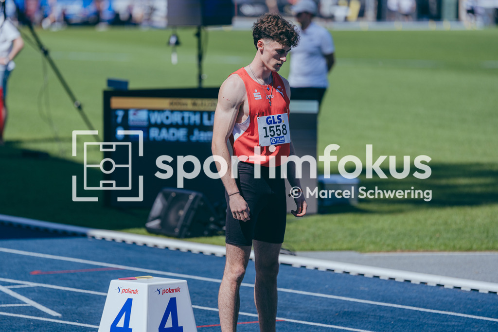 Deutsche Meisterschaften U20 / U16 2026 | Jannis Dettner, LG Olympia Dortmund, 1558, 400-Meter-Lauf, Deutsche Meisterschaften der U20 &amp; U16 2026, Lohrheidestadion Bochum-Wattenscheid, 10.07.2026. Foto: Marcel Schwering / sportimfokus - Realisiert mit Pictrs.com