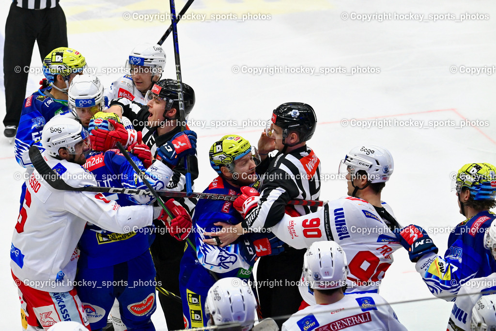 EC IDM Wärmepumpen VSV vs. EC KAC 7.3.2023 | Faustkampf, #77 Lindner Philipp, #6 Lessio Lucas, #27 Hundertpfund Thomas, #72 Hughes John, DURMIS OTO, JEDLICKA PETER, Referees, #90 Fraser Matthew