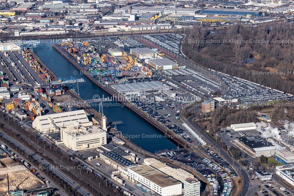 Luftbilder Neuss -6699 | Luftaufnahme Containerterminal im Containerhafen des Binnenhafen in Neuss - Realisiert mit Pictrs.com