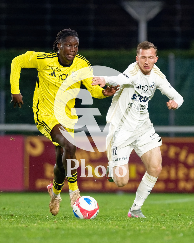dieci Challenge League - FC Stade Nyonnais v Etoile Carouge FC |  during the dieci Challenge League match between FC Stade Nyonnais and Etoile Carouge FC at Centre sportif de Colovray in Nyon, Switzerland