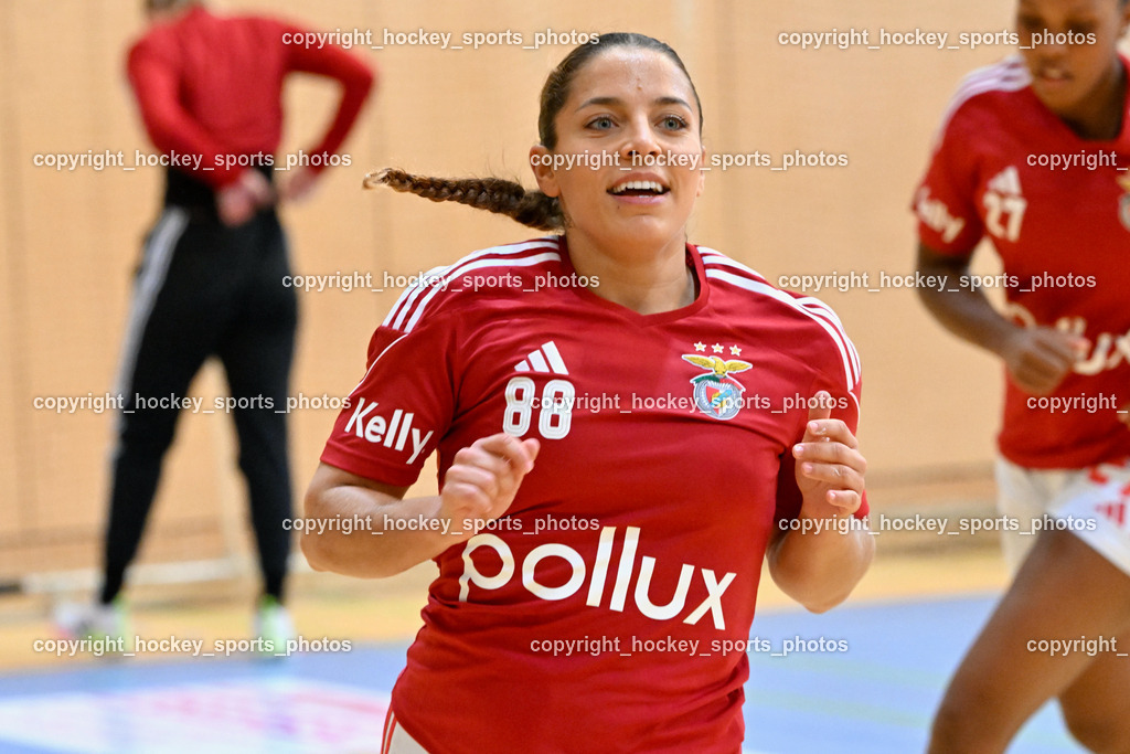 SC Ferlach vs. Sport Lisboa Benfica 30.9.2023 | #88 FERREIRA DA SILVA Ana Filipa Sport Lisboa Benfica, SC Ferlach vs. Sport Lisboa Benfica 30.9.2023, SC Ferlach vs. Sport Lisboa Benfica am 30.09.2023 in Ferlach (Ballspielhalle Ferlach), Austria, (Photo by Bernd Stefan)