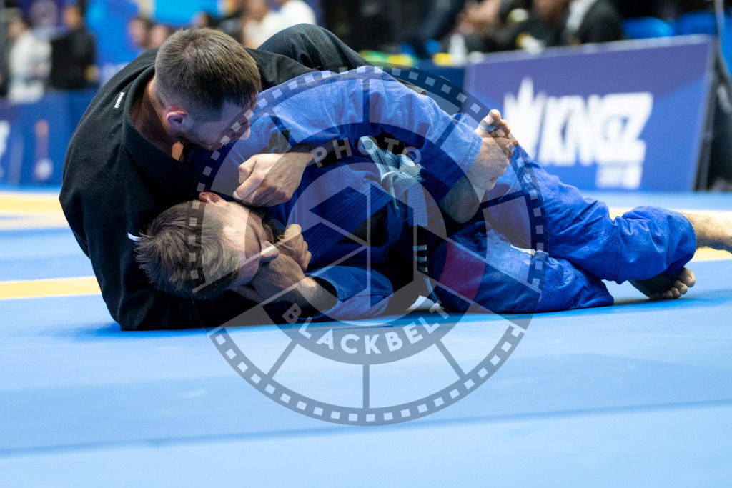 20240121PBB5454 | Fighters compete during the second day of the IBJJF European Championship in Paris, France, on January 21, 2024.