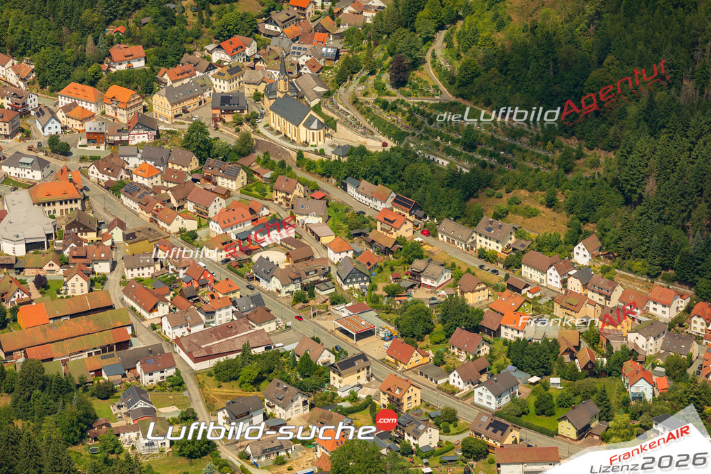 Luftaufnahme von Wallenfels - Die Luftaufnahme wurde 2025 vom UL-Flugzeug heraus erstellt ( keine Drohne ) - Hochauflösende Luftaufnahme - für professionelle Ausdrucke geeignet. Die Geschenkidee !Mit Lizenz und Bildrechte bestellbar