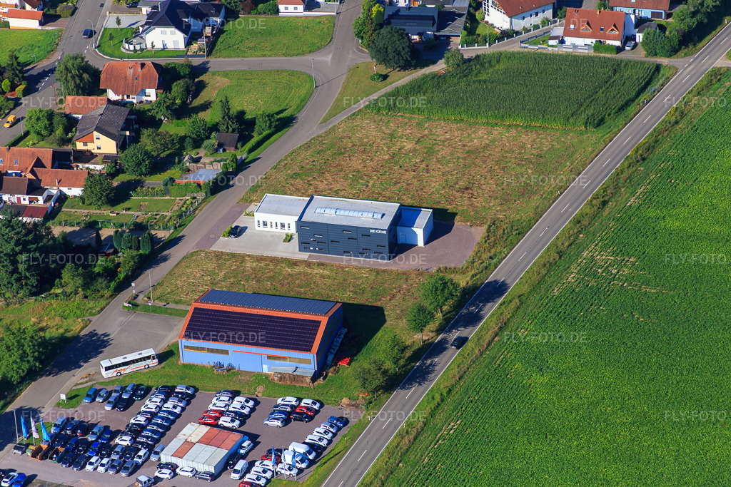 Luftbild: Die Küche Bast in Steinfeld im Bundesland Rheinland-Pfalz in Deutschland. Foto: IMG_092547.jpg vom 01.08.2016 durch Werner Riehm/FLY-FOTO.deDie Küche Wolfgang Bast | Ihr Küchenstudio in Steinfeld im Landkreis Südliche Weinstraße