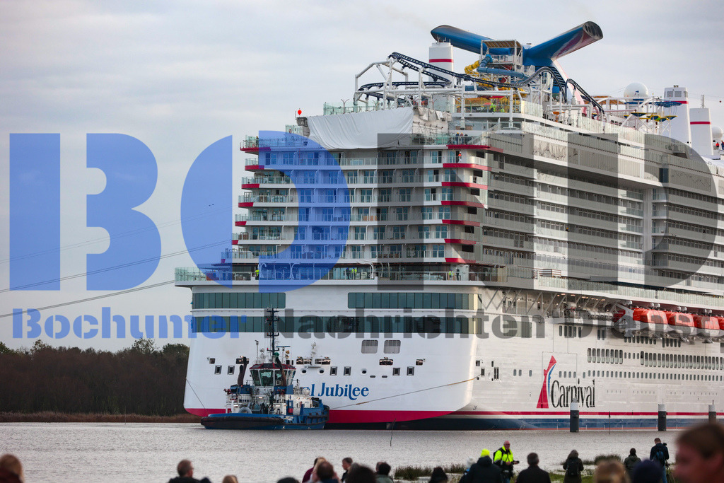  30.10.2023 - 
 | Sebastian Sendlak / Bochumer Nachrichtendienst (BOND) - Ueberfuehrung Carnival Jubilee - Meyer Werft Papenburg - Realisiert mit Pictrs.com