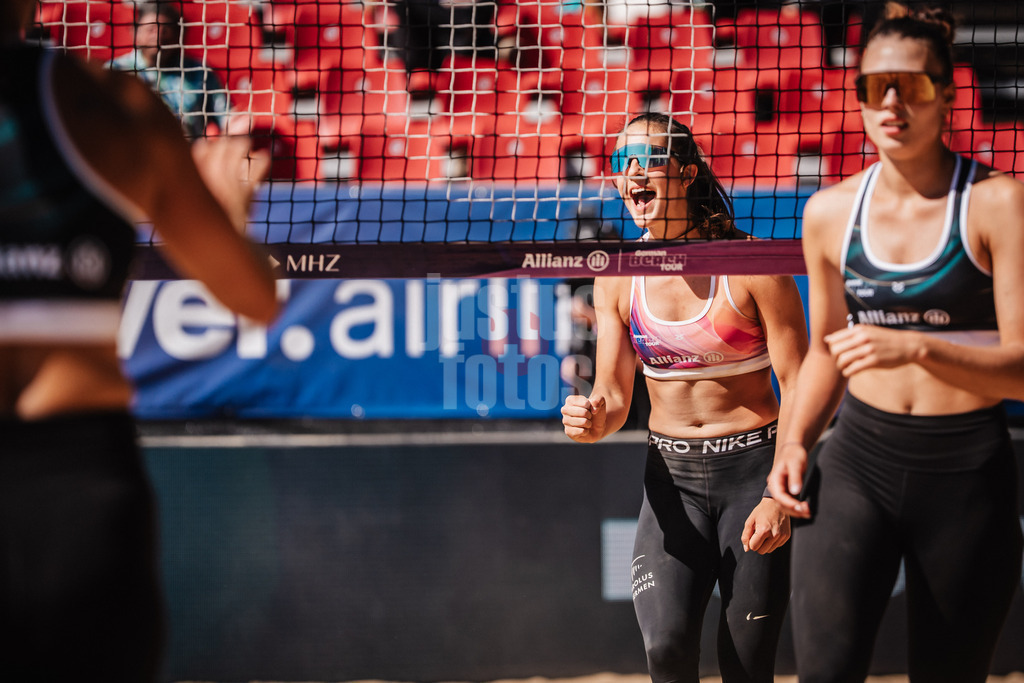 Beachvolleyball | Frauen | Allianz German Beach Tour 2025 | Tourstop Düsseldorf | 15.05.2025 | Sophia Neuß jubelt