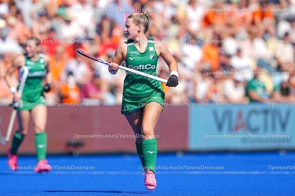 xydrx09082503031 | 09.08.2025, xydrx, Frauen EuroHockey Championship 2025, Gruppenphase, Gruppe a, Niederlande - Irland, Sparkassenpark Mönchengladbach: Christina Hamill (IRL #17)