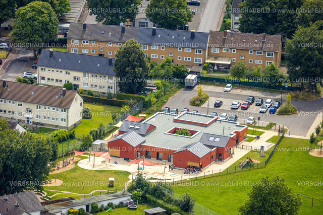 Werl240711943 | Luftbild, Baustelle mit Neubau Kita Kindergarten Lindenallee, Marianne-Heese-Stiftung, Werl, Soester Börde, Nordrhein-Westfalen, Deutschland