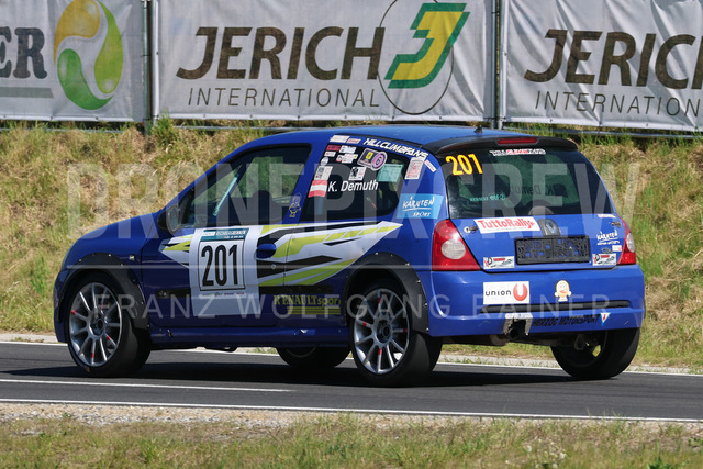 FIA European Hill Climb Championship – Rechberg 2026 | FIA European Hill Climb Championship at Rechberg, held from 24 to 26 April 2026 near Tulwitz, Styria, Austria. The image shows Klaus DEMUTH (AUT) Renault Clio Ragnotti.