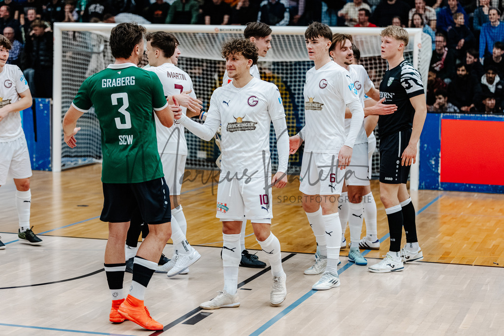 47. Stadtmeisterschaften im Hallenfußball 2025, Endrunde | Stadtmeisterschaften im Hallenfußball 2025, Endrunde, Sporthalle Berg Fidel in Münster. Foto: sportfotografie.ms | Markus Paletta - Realisiert mit Pictrs.com