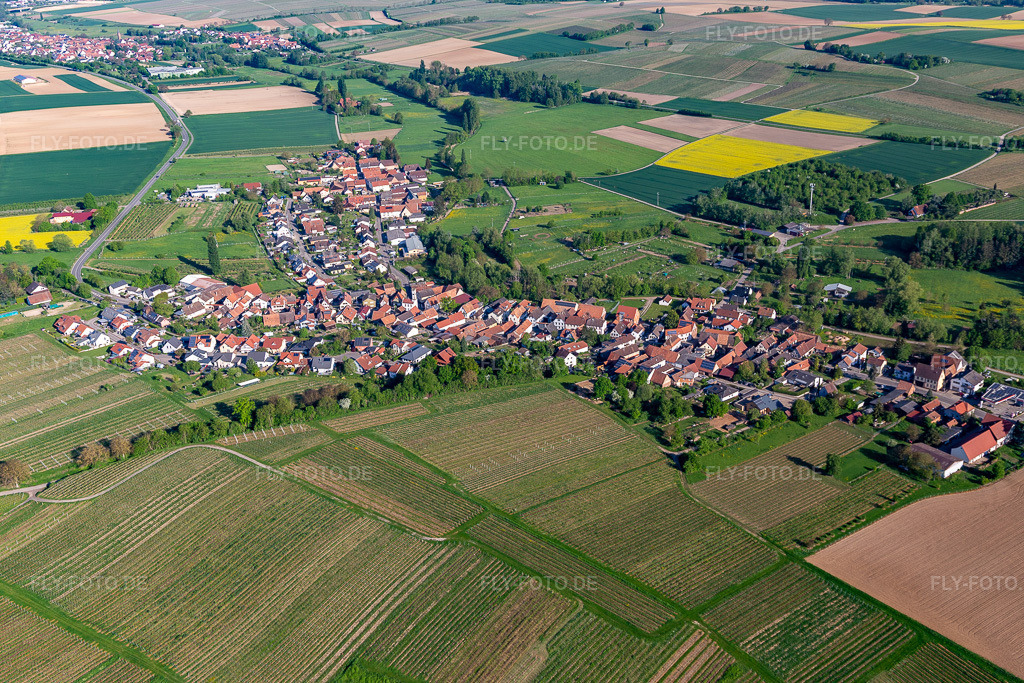 Luftbild:  in Oberhausen im Bundesland Rheinland-Pfalz in Deutschland. Foto: IMG_131380.jpg vom 07.05.2022 durch Werner Riehm/FLY-FOTO.deOberhausen-S\xc3\x9cW