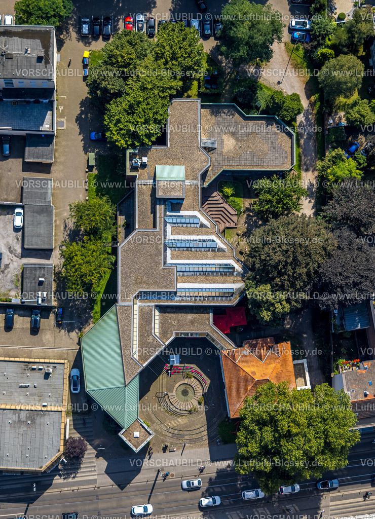 Gelsenkirchen240807955GE-Nord | Luftbild, Kunstmuseum Gelsenkirchen, Buer, Gelsenkirchen, Ruhrgebiet, Nordrhein-Westfalen, Deutschland