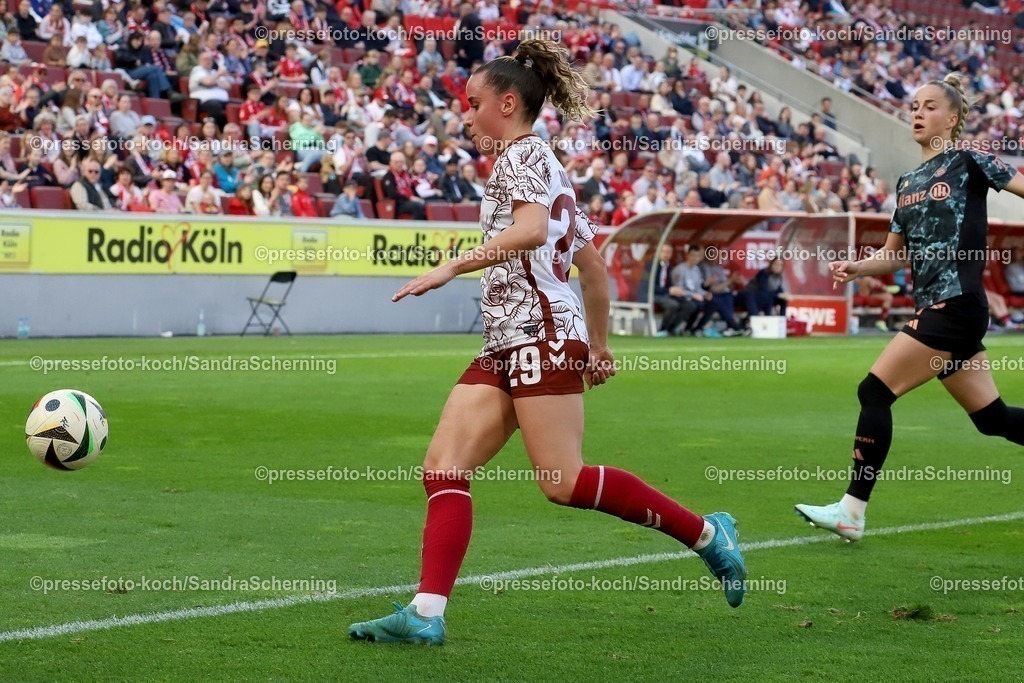 xSSC09032501013 | 09.03.2025, xsscx, Frauen Fußball, 1. FC Köln - FC Bayern München, 1. Fußball Bundesliga, 16. Spieltag, RheinEnergie-STADION, Saison 2024 2025: Vanessa Leimenstoll (1. FC Köln 29) DFB regulations prohibit any use of photographs as image sequences and or quasi-video. Nordrhein-Westfalen Deutschland