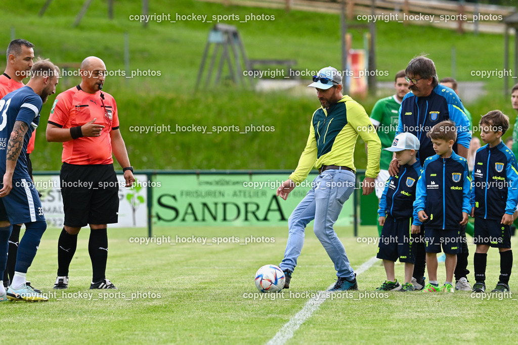 SV Malta vs. SV Rapid Feffernitz 3.6.2023 | Ehrenanstoss SV Malta, #33 Marcel Glanzer, Avdic Edin Referee, Nachwuchs SV Malta, Obmann SV Malta Robert Kohlbacher