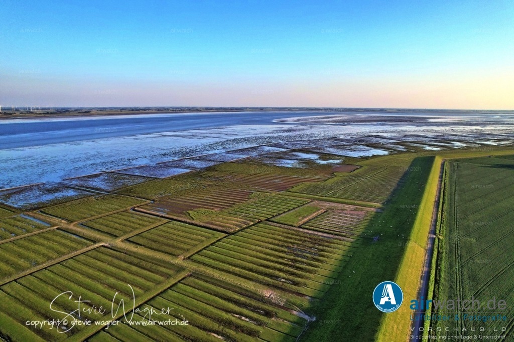 Luftbild Nordstrand, Suederhafen, An de Wehl, Evensbüller Chaussee, Husumer Bucht | Luftbild Nordstrand, Suederhafen, An de Wehl, Evensbüller Chaussee, Husumer Bucht