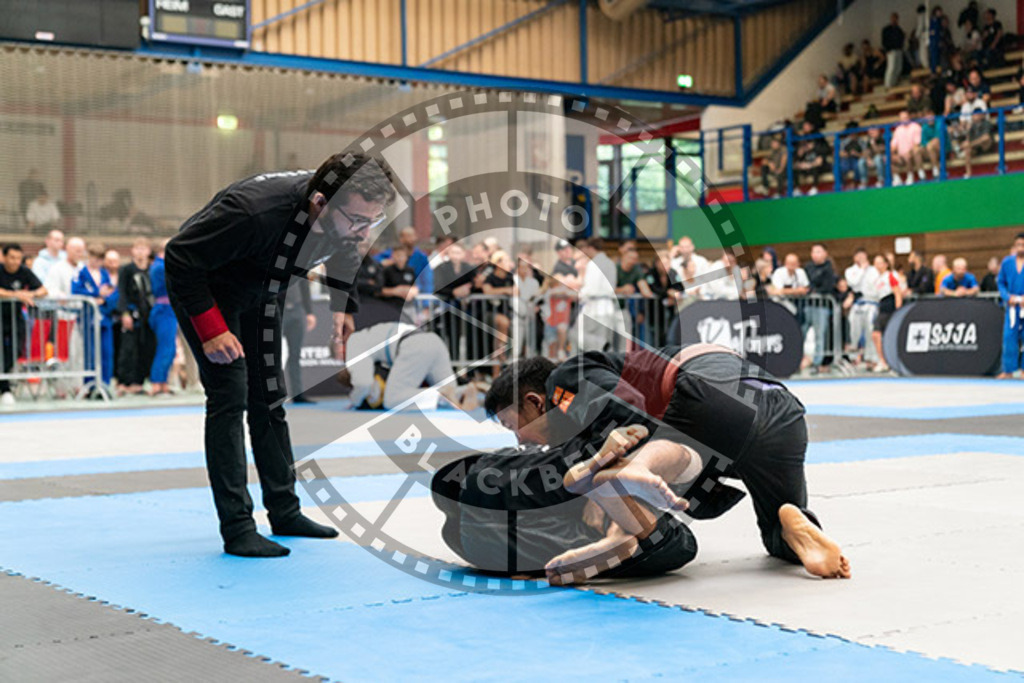 20230826PBB55510 | Fighters compete during the AJP INTLPRO BJJ and grappling competition in Hamburg, Germany, on August 26 2023.