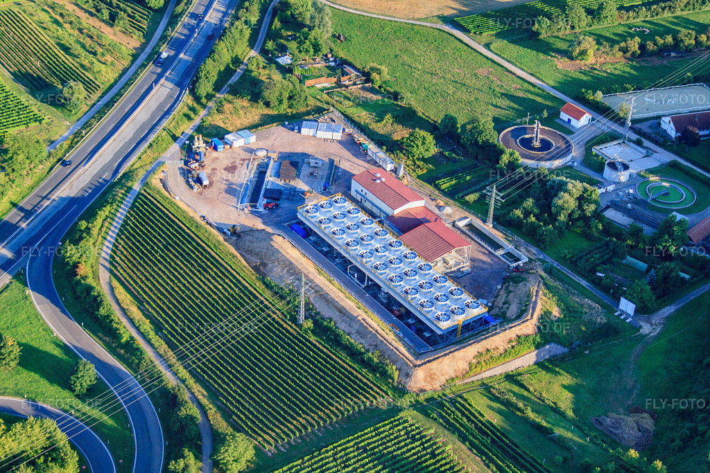 Geothermieanlage der Pfalzwerke geofuture GmbH bei Insheim an der A65 | Luftbild: Geothermieanlage der Pfalzwerke geofuture GmbH bei Insheim an der A65 in Insheim im Bundesland Rheinland-Pfalz in Deutschland. Foto: IMG_51042.jpg vom 22.07.2012 durch Werner Riehm/FLY-FOTO.de - Realisiert mit Pictrs.com