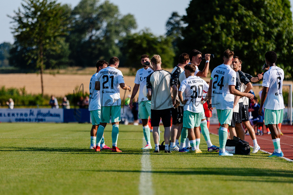 Testspiel, Saison 2026/27: SC Preußen Münster - Kickers Emden | Billerbeck, 10.07.2026: Testspiel, SC Preußen Münster gegen Kickers Emden auf der Anlage des DJK Billerbeck in Billerbeck. Foto: sportfotografie.ms | Markus Paletta - Realisiert mit Pictrs.com