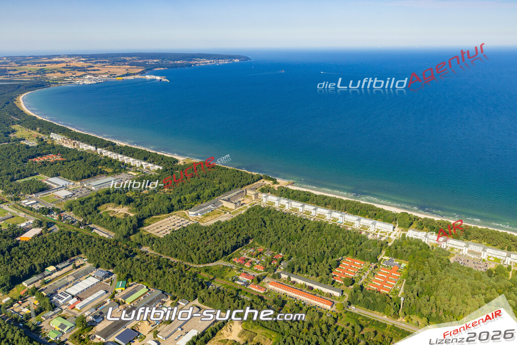 Luftbild Vs Google Maps  Seebad Prora  Binz -Das Luftbild wurde 2025 vom UL-Flugzeug heraus erstellt ( keine Drohnenluftbilder ) - Hochauflösende Luftaufnahme -Nicht vergleichbar mit Google Maps oder Satelittenbilder- Die Geschenkidee !Mit Lizenz und Bildrechte bestellbar
