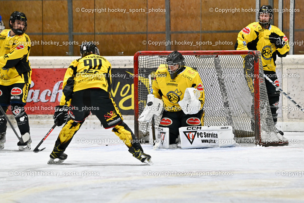 EC Spittal Hornets vs. ESC Steindorf 28.10.2023 | #90 Ogertschnig Joshua, #1 Zauchner Rene