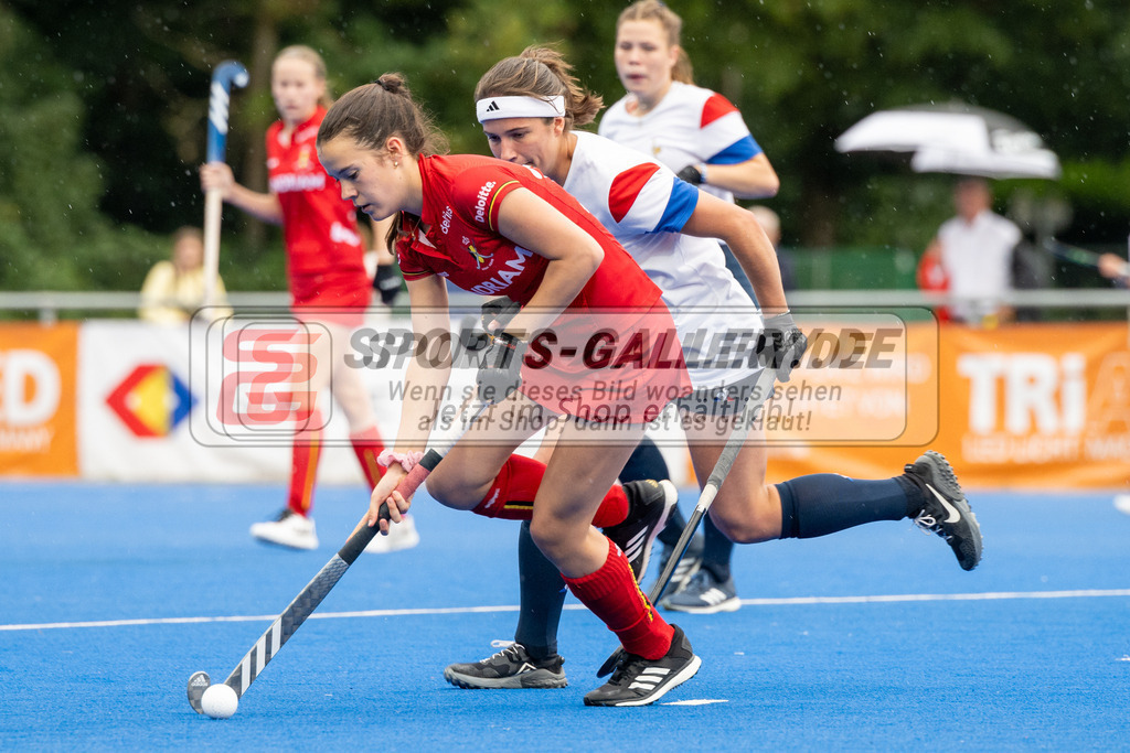 SFE_20230713_0020 | EuroHockey EM U18 Girls France vs Belgium am 13.07.2023 in Krefeld (Gerd-Wellen-Hockeyanlage), Photo: Stephan Fehrmann 2023 (Sports-Gallery)