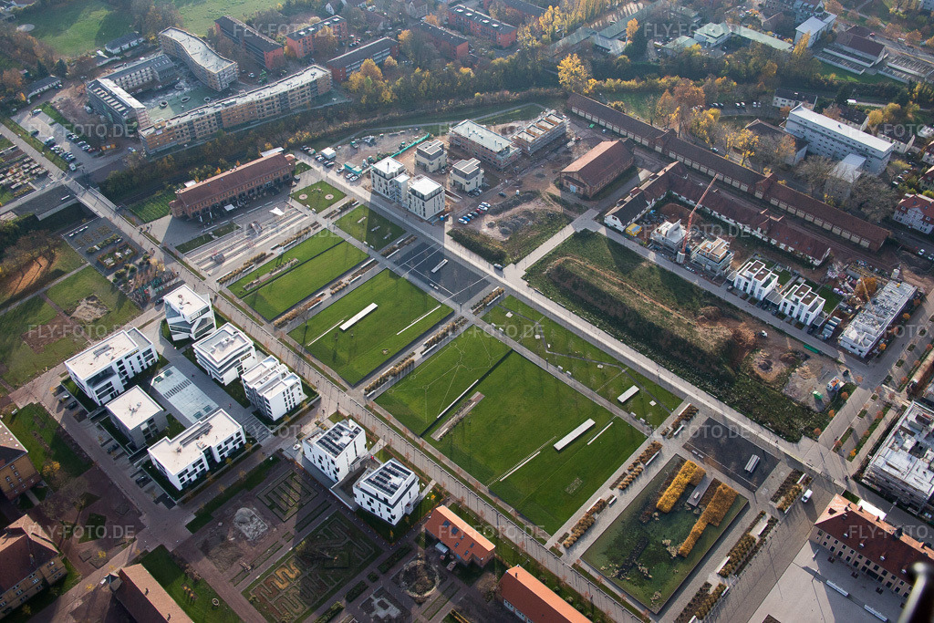 Luftbild: Landesgartenschau 2015 in Landau in der Pfalz im Bundesland Rheinland-Pfalz in Deutschland. Foto: IMG_085101.jpg vom 08.11.2015 durch Werner Riehm/FLY-FOTO.de