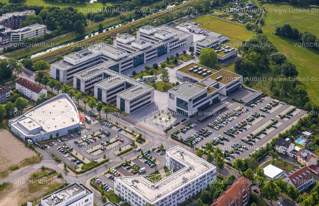 Hamm220600098HSHL | Luftbild, Hochschule Hamm-Lippstadt, HSHL, Campus Hamm, Uentrop, Hamm, Ruhrgebiet, Nordrhein-Westfalen, Deutschland