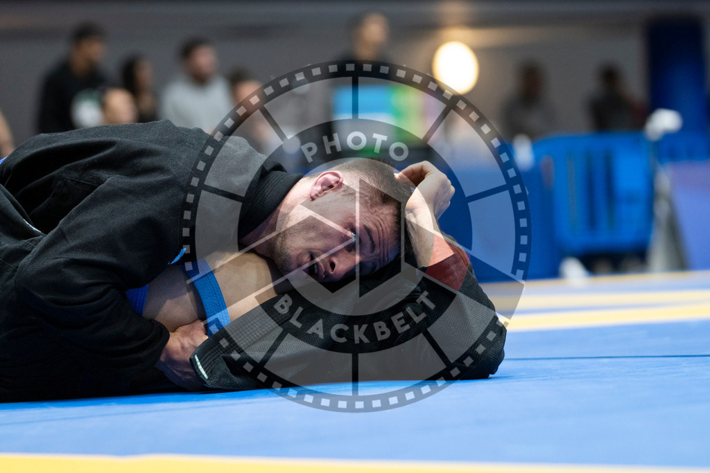 20240121PBB5194 | Fighters compete during the second day of the IBJJF European Championship in Paris, France, on January 21, 2024.
