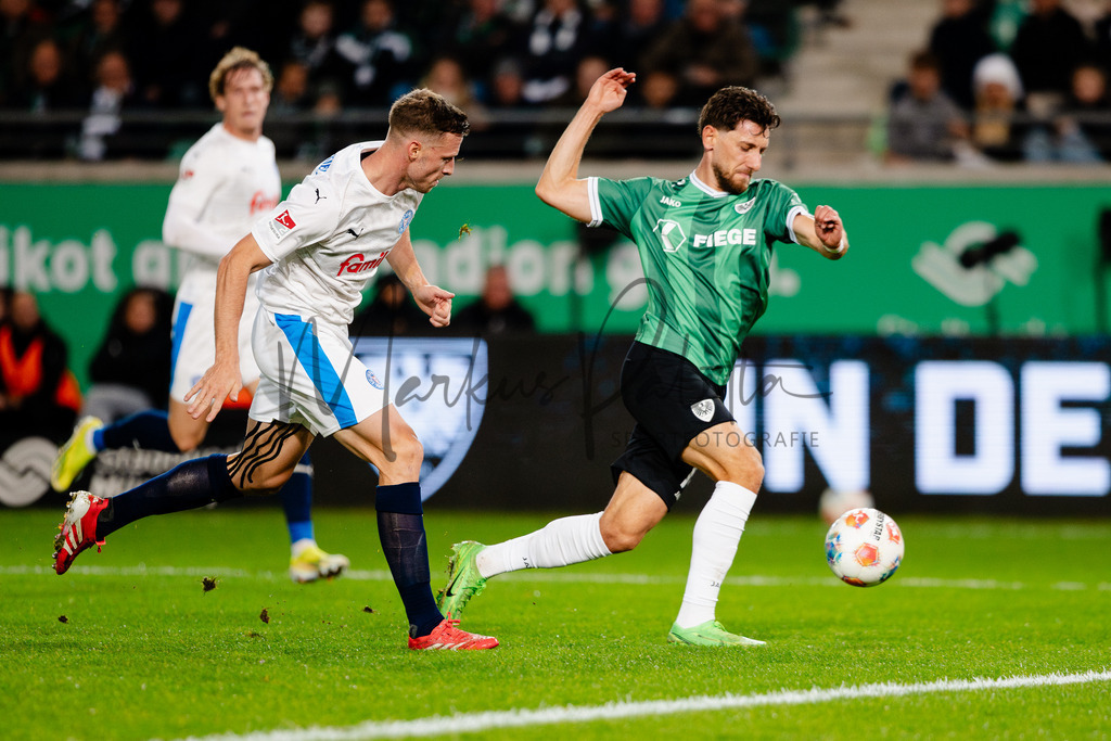 2. Bundesliga, Saison 2025/26, 11. Spieltag: SC Preußen Münster - Holstein Kiel | Münster, 31.10.2025: 2. Bundesliga, 11. Spieltag, SC Preußen Münster gegen Holstein Kiel im LVM-Preußenstadion in Münster an. Foto: sportfotografie.ms | Markus Paletta - Realisiert mit Pictrs.com