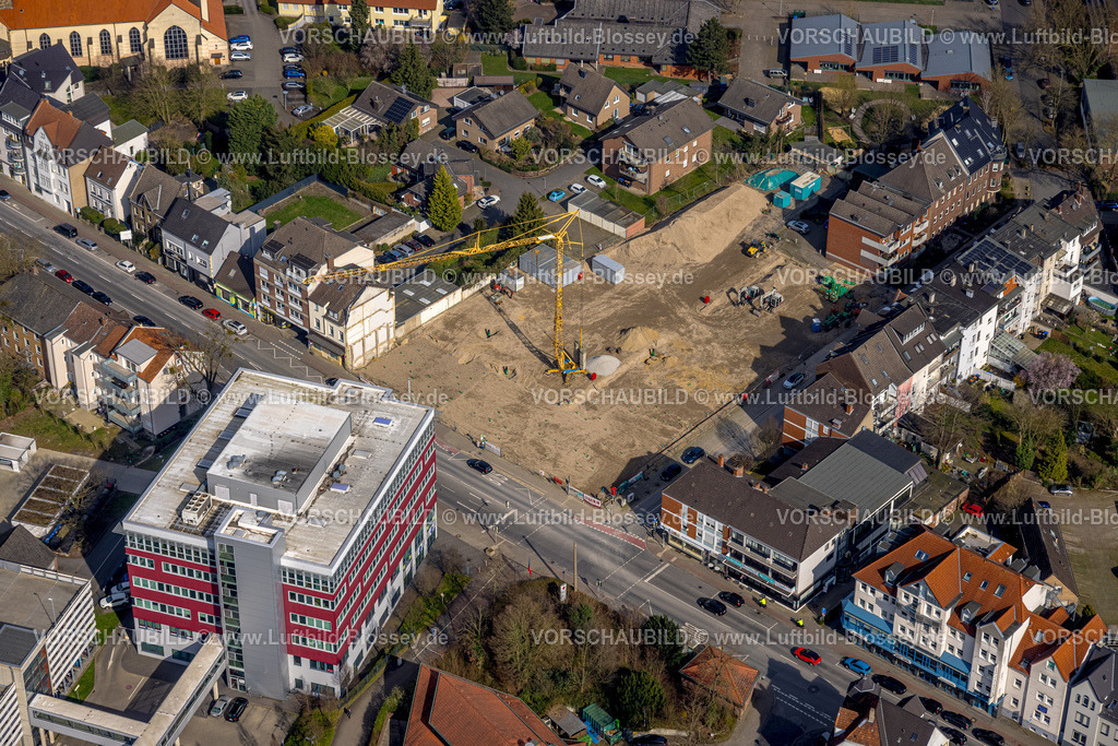 Hamm240306530 | Luftbild, Seniorencampus Baustelle mit Neubau an der Werler Straße gegenüber EVK evang. Krankenhaus, Mitte, Hamm, Ruhrgebiet, Nordrhein-Westfalen, Deutschland