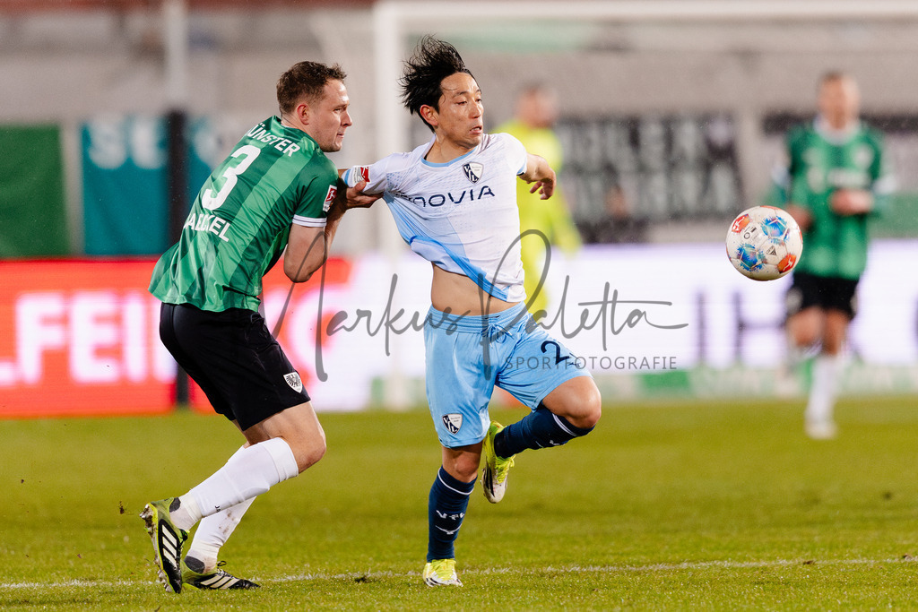 2. Bundesliga, Saison 2025/26, 21. Spieltag: SC Preußen Münster - VfL Bochum | Münster, 06.02.2026: 2. Bundesliga, 21. Spieltag, SC Preußen Münster gegen VfL Bochum im LVM-Preußenstadion in Münster. Foto: sportfotografie.ms | Markus Paletta - Realisiert mit Pictrs.com